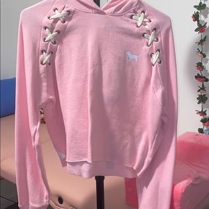 Pink crop top sweater